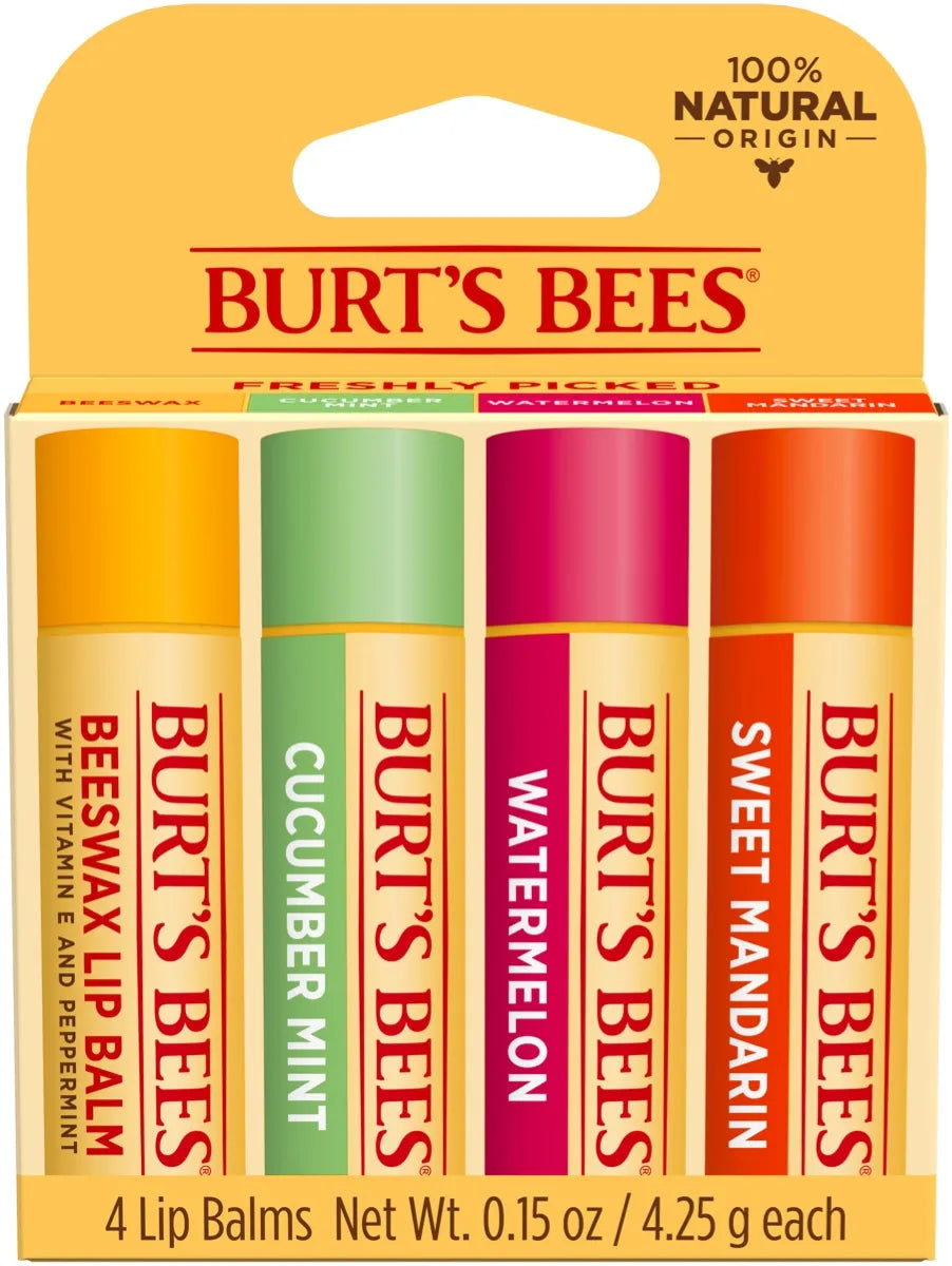 Burt's Bees Freshly Picked Lip Balm 4-Pack