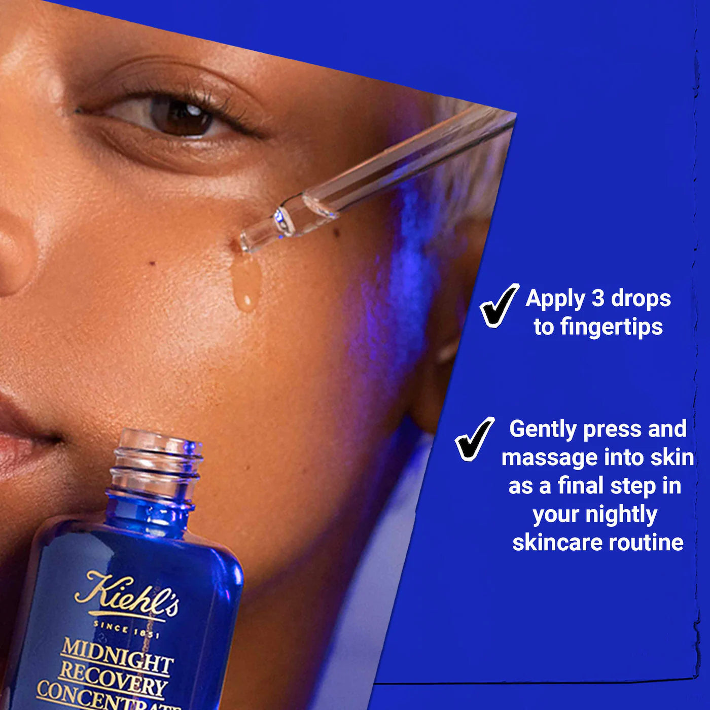 Kiehl's Midnight Recovery Concentrate Moisturizing Face Oil Serum