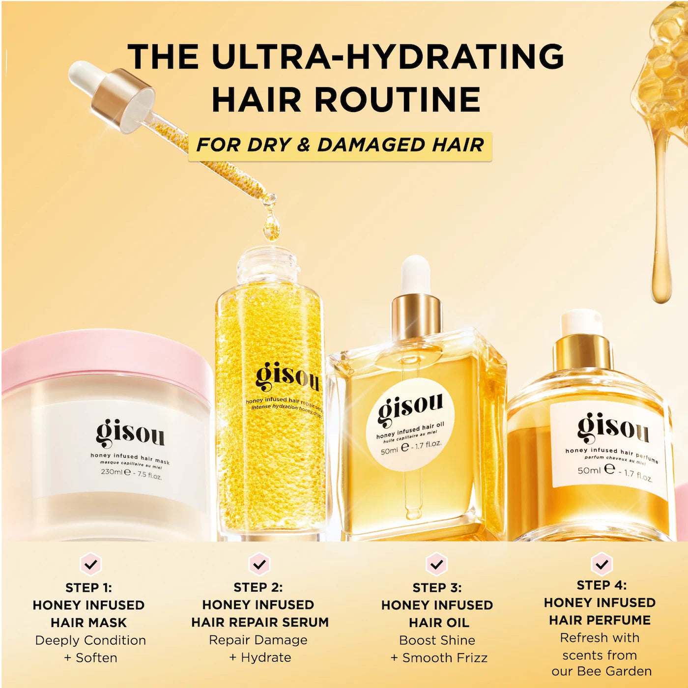 Gisou Honey Infused Hair Oil