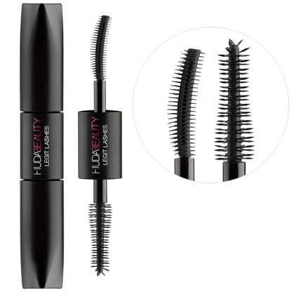 HUDA BEAUTY LEGIT LASHES Double-Ended Volumizing and Lengthening Mascara