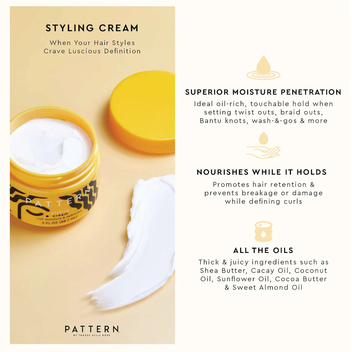 PATTERN Mini Styling Cream for Curly & Coily Hair