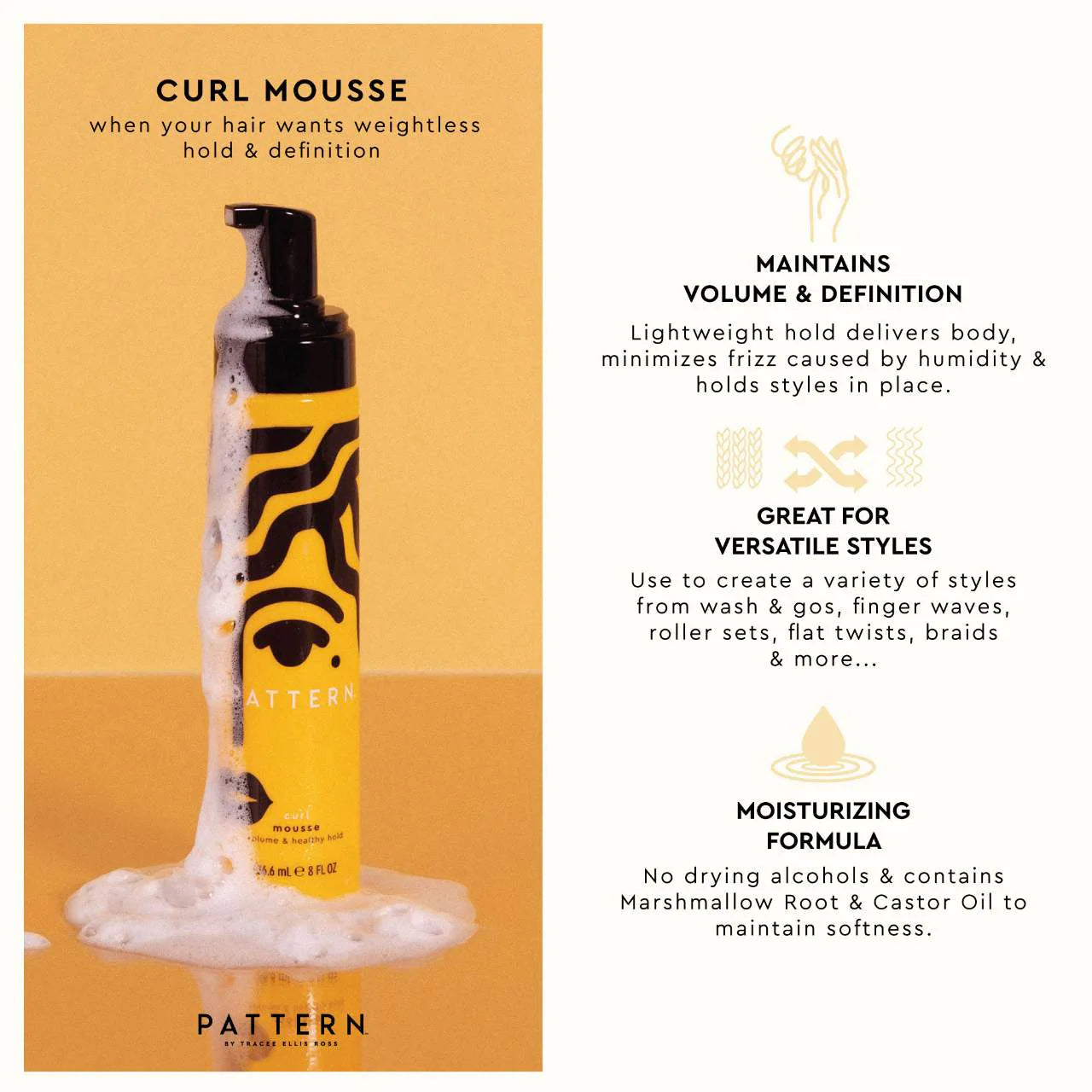 PATTERN Curl Mousse for Curls & Coils