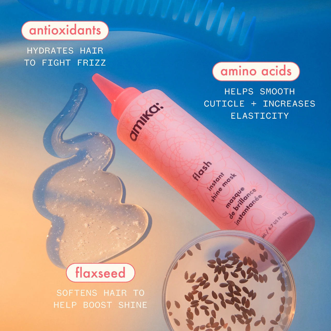 amika - Flash Instant Shine Hair Gloss Mask