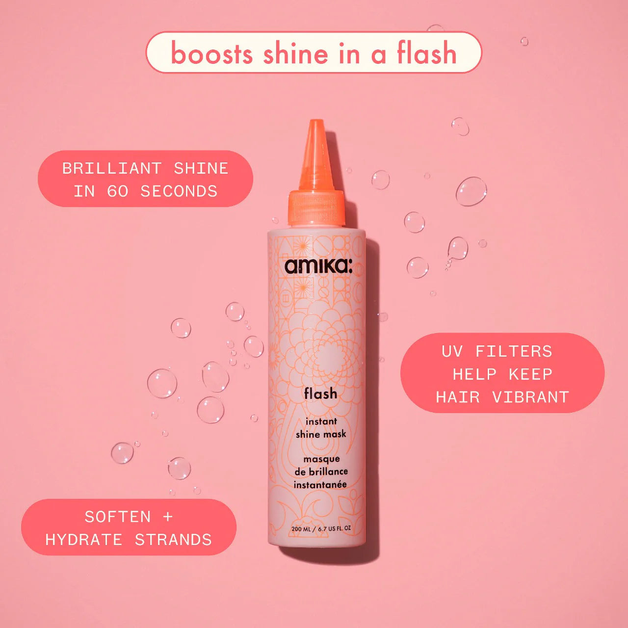 amika - Flash Instant Shine Hair Gloss Mask