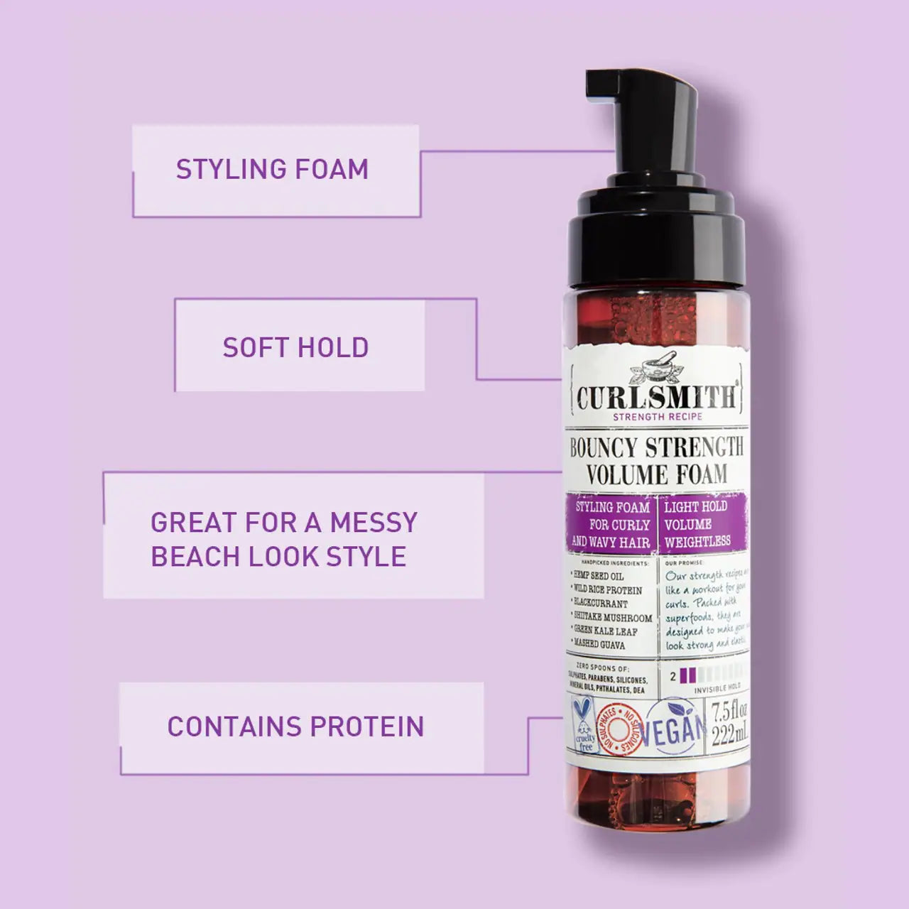 Curlsmith Bouncy Strength Volume Hair Foam