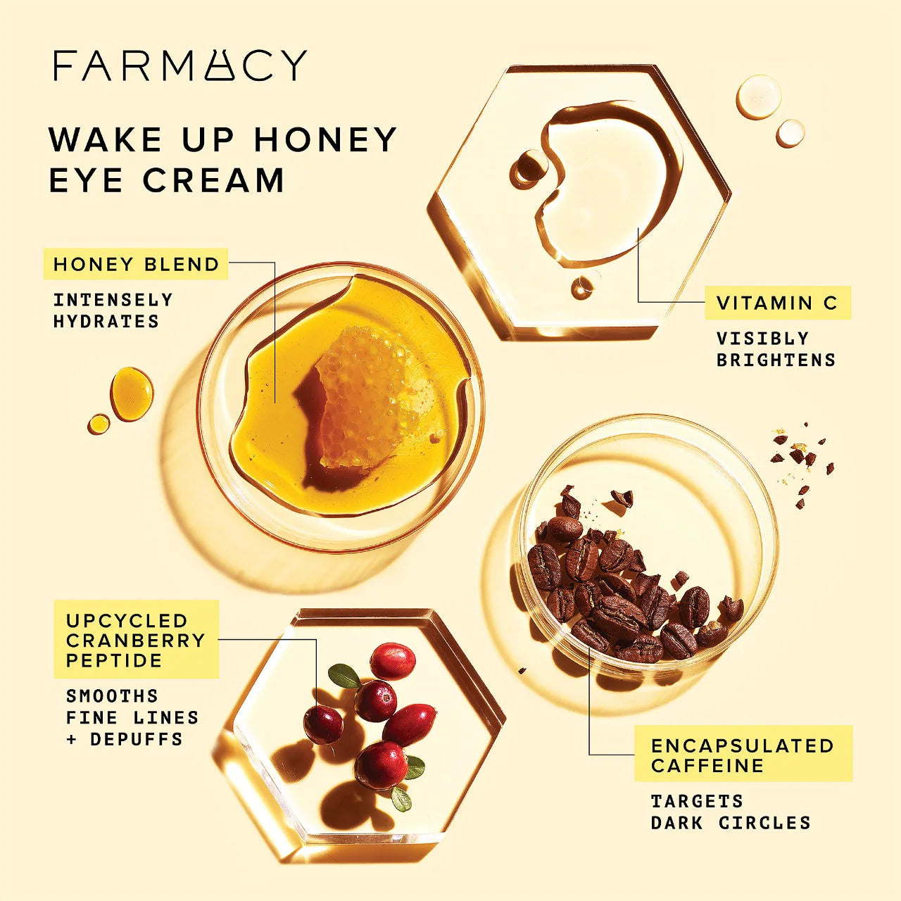 Farmacy Wake Up Honey Eye Cream with Brightening Vitamin C