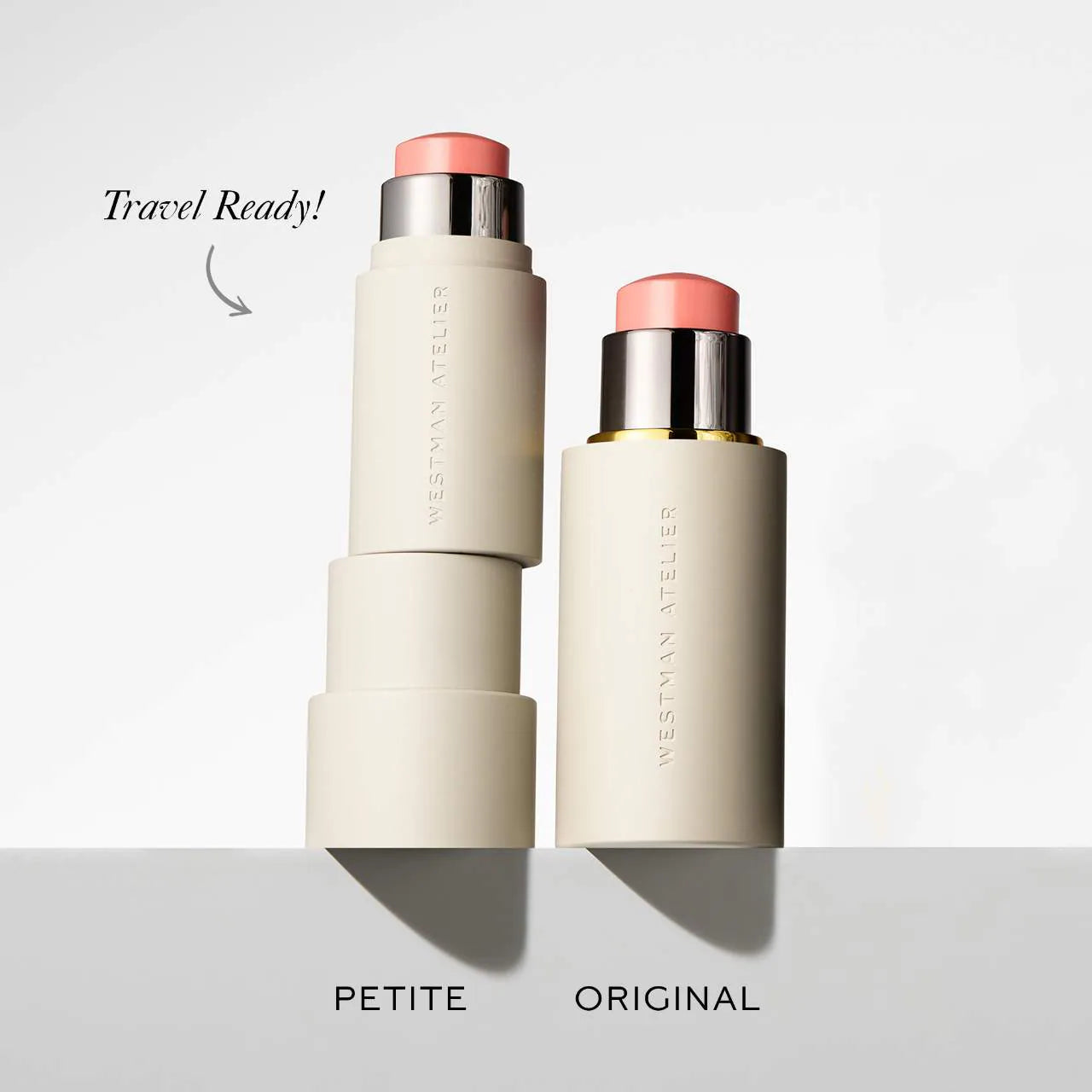 Westman Atelier Mini Petite Baby Cheeks Lip + Cheek Cream Blush Stick