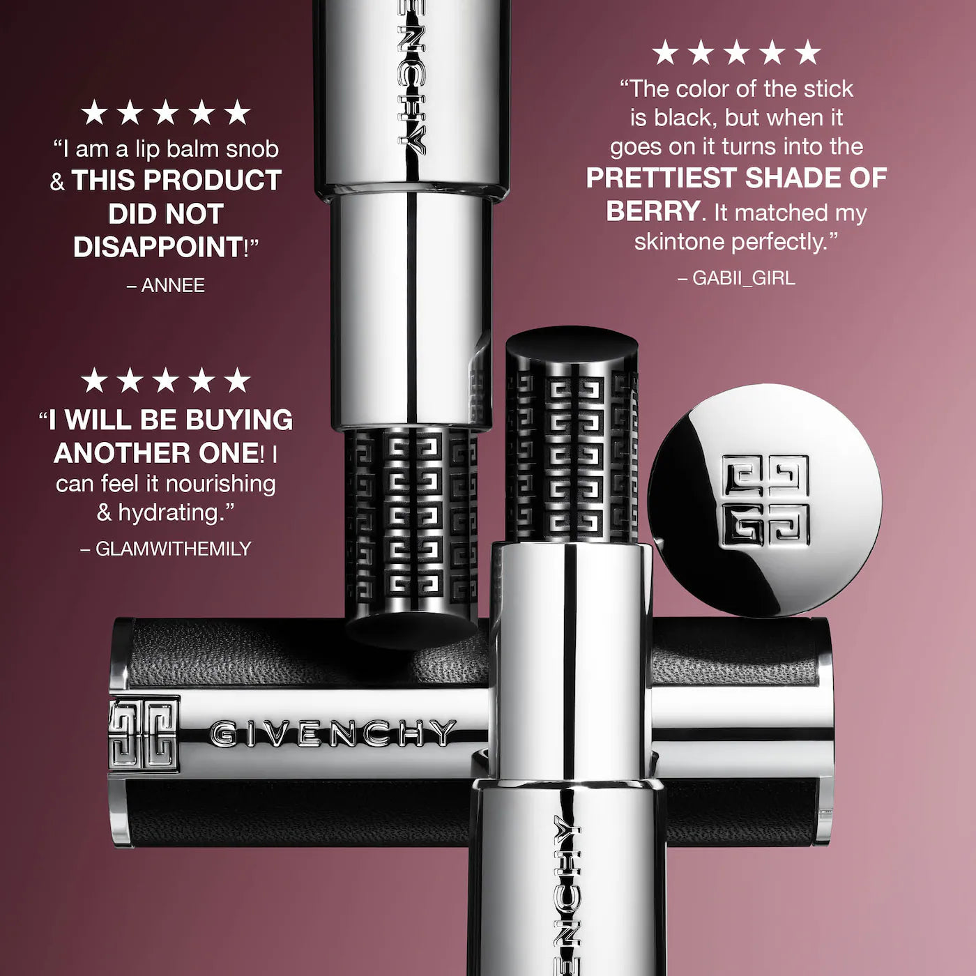 Givenchy Le Rouge Interdit pH Reactive Hydrating Universal Black Lip Balm