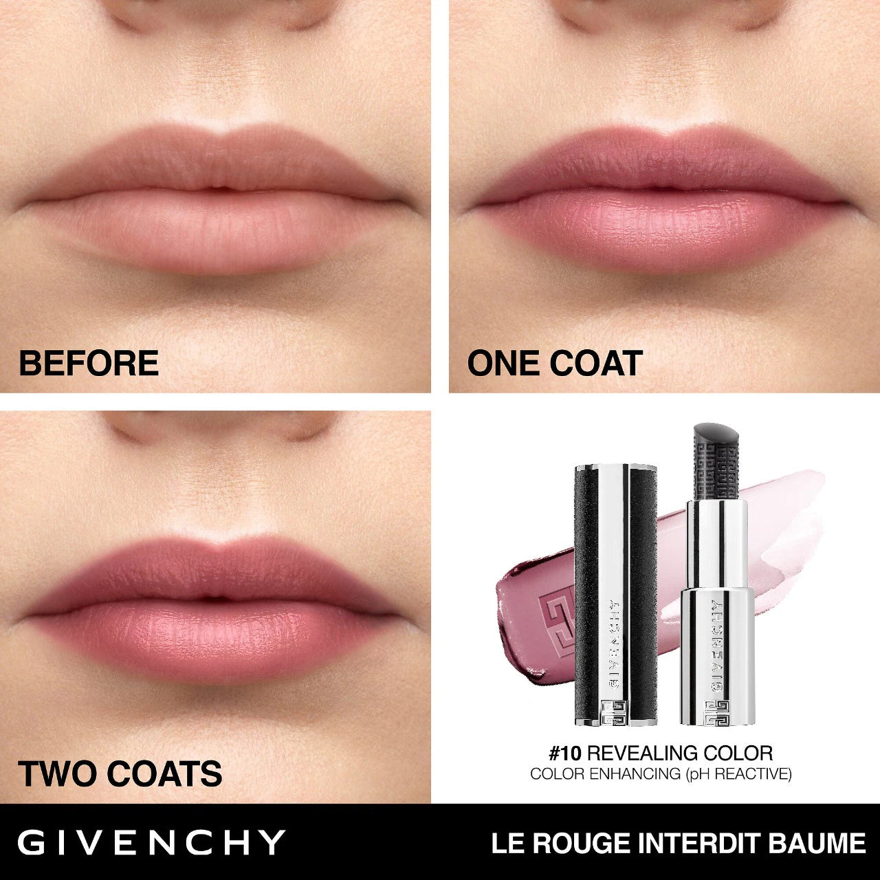 Givenchy Le Rouge Interdit pH Reactive Hydrating Universal Black Lip Balm