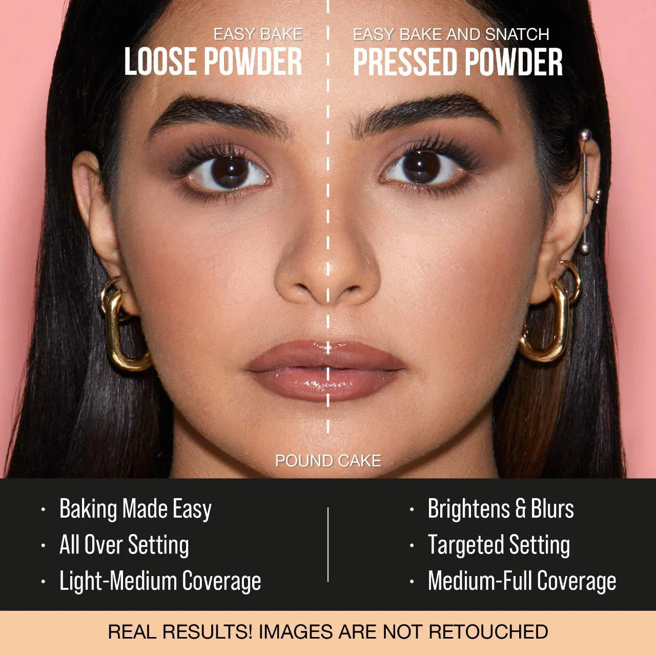 HUDA BEAUTY Easy Bake and Snatch Pressed Talc-Free Brightening and Setting Powder