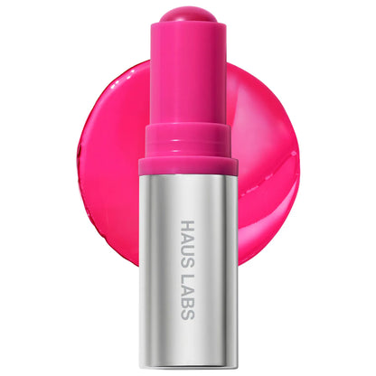 HAUS LABS Color Fuse Longwear Hydrating Glassy Lip + Cheek Blush Balm Stick