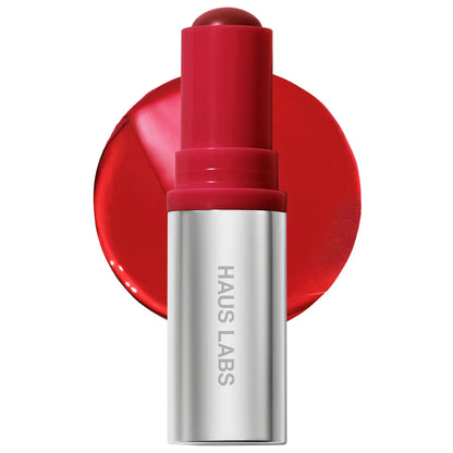 HAUS LABS Color Fuse Longwear Hydrating Glassy Lip + Cheek Blush Balm Stick