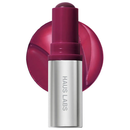 HAUS LABS Color Fuse Longwear Hydrating Glassy Lip + Cheek Blush Balm Stick