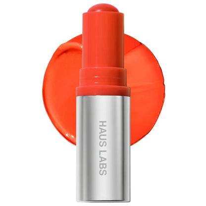 HAUS LABS Color Fuse Longwear Hydrating Glassy Lip + Cheek Blush Balm Stick