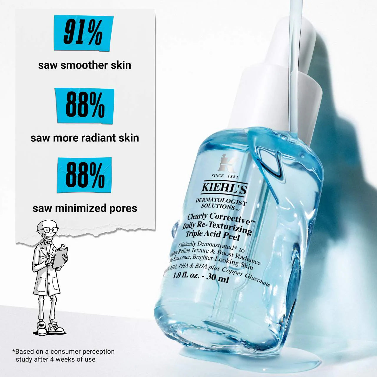 Kiehl's Clearly Corrective™ Daily Re-Texturizing Triple Acid Peel