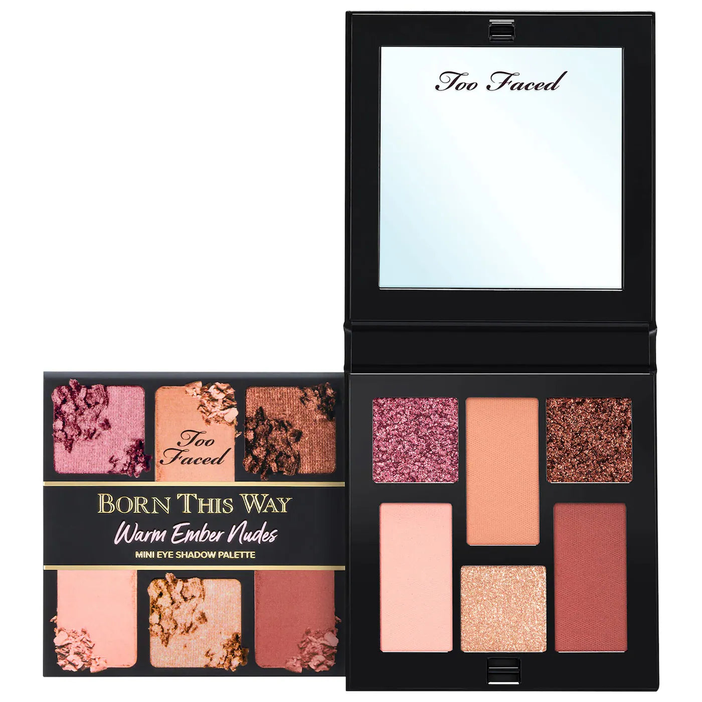 Too Faced Mini Born This Way Complexion-Inspired Eyeshadow Palette - Warm Ember Nudes
