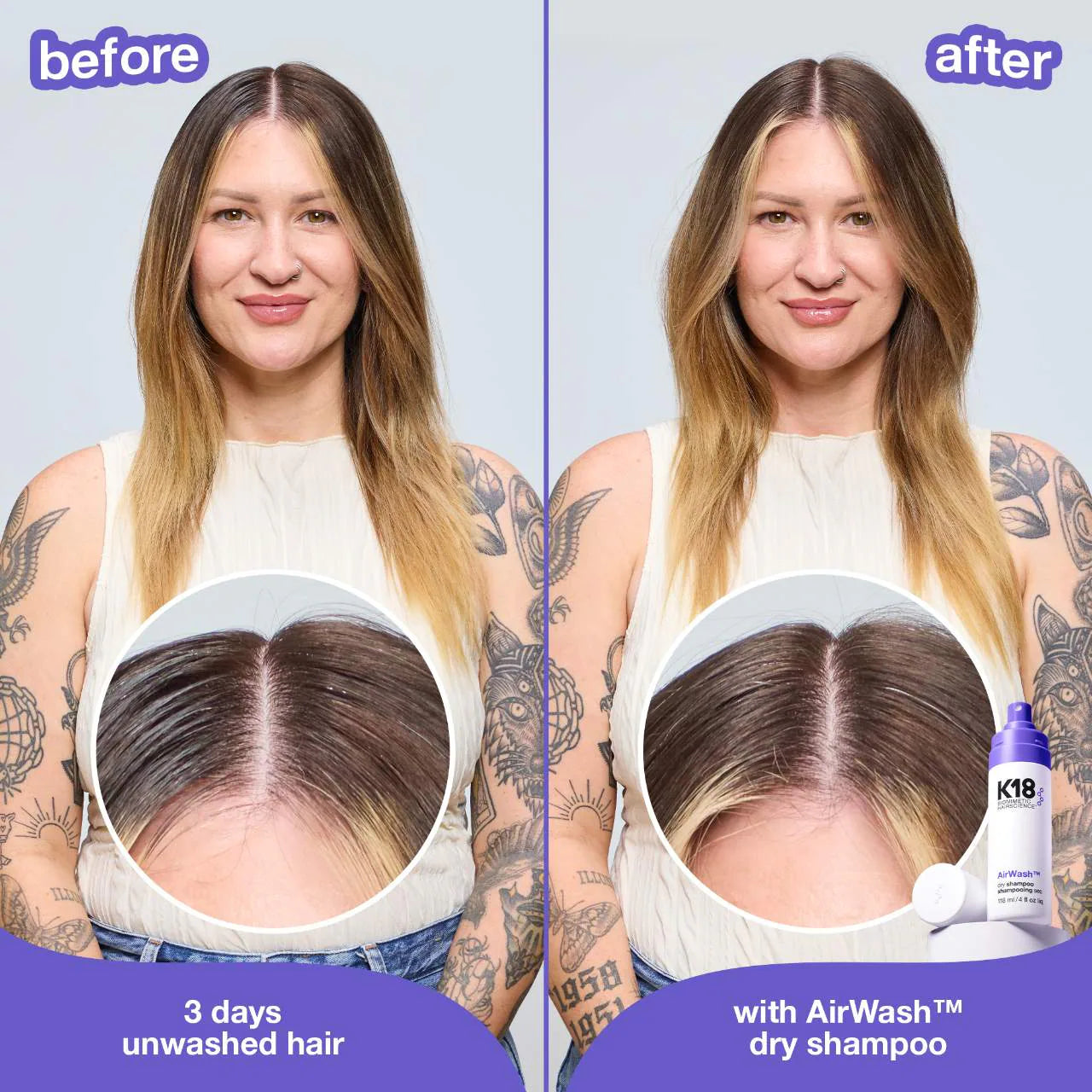 K18 Biomimetic Hairscience Mini AirWash™ Dry Shampoo