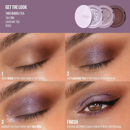 Kaja Eye Bento Bouncy Eyeshadow Trio - Taro Bubble Tea