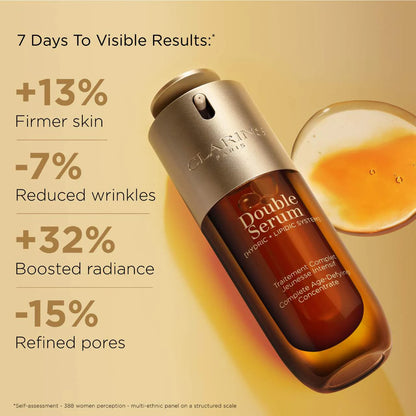 Clarins Double Serum Anti-Aging to Firm, Boost Radiance and Refine Pores