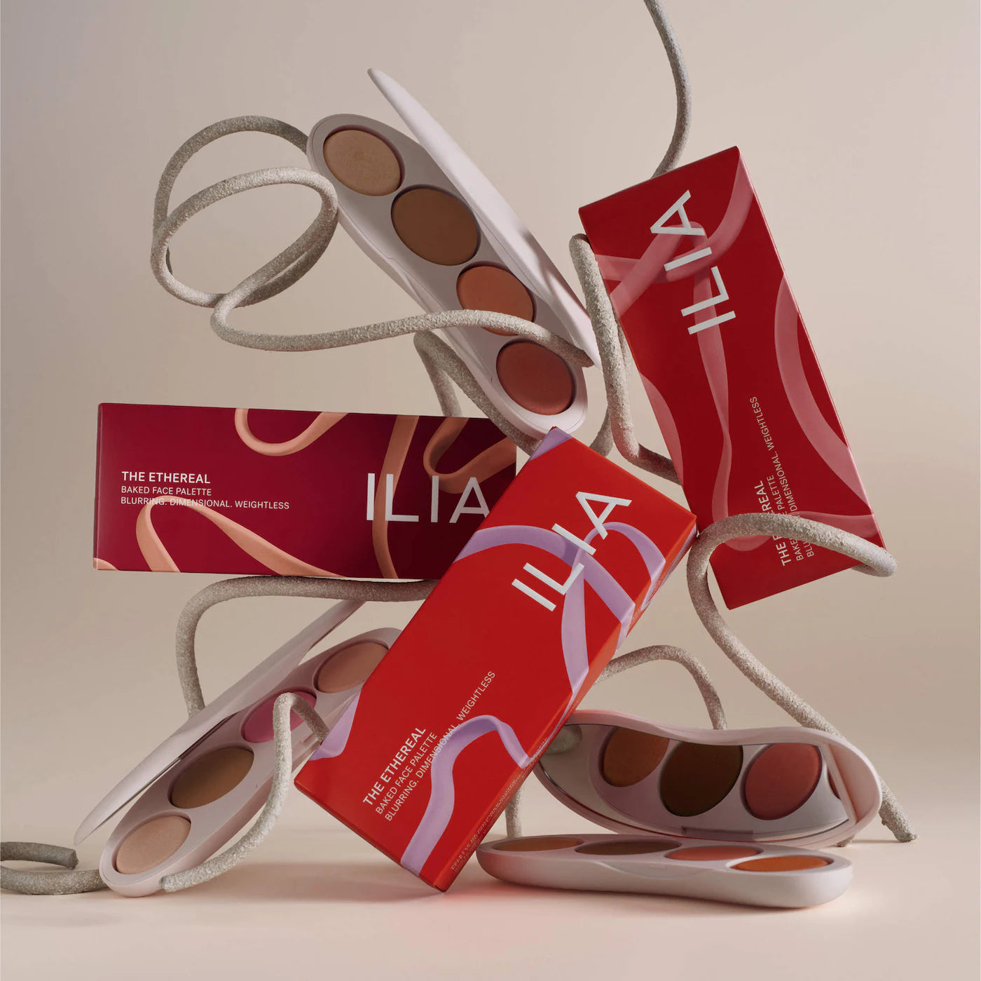 ILIA The Ethereal Baked Face Palette - Long-Wear Bronzer, Highlighter & Blush