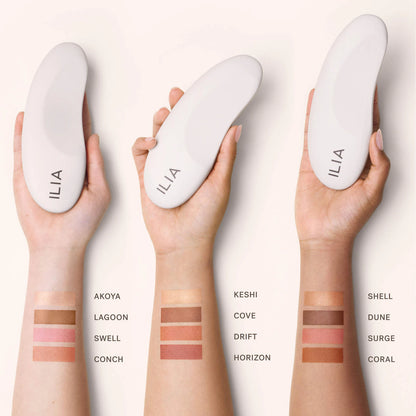 ILIA The Ethereal Baked Face Palette - Long-Wear Bronzer, Highlighter & Blush