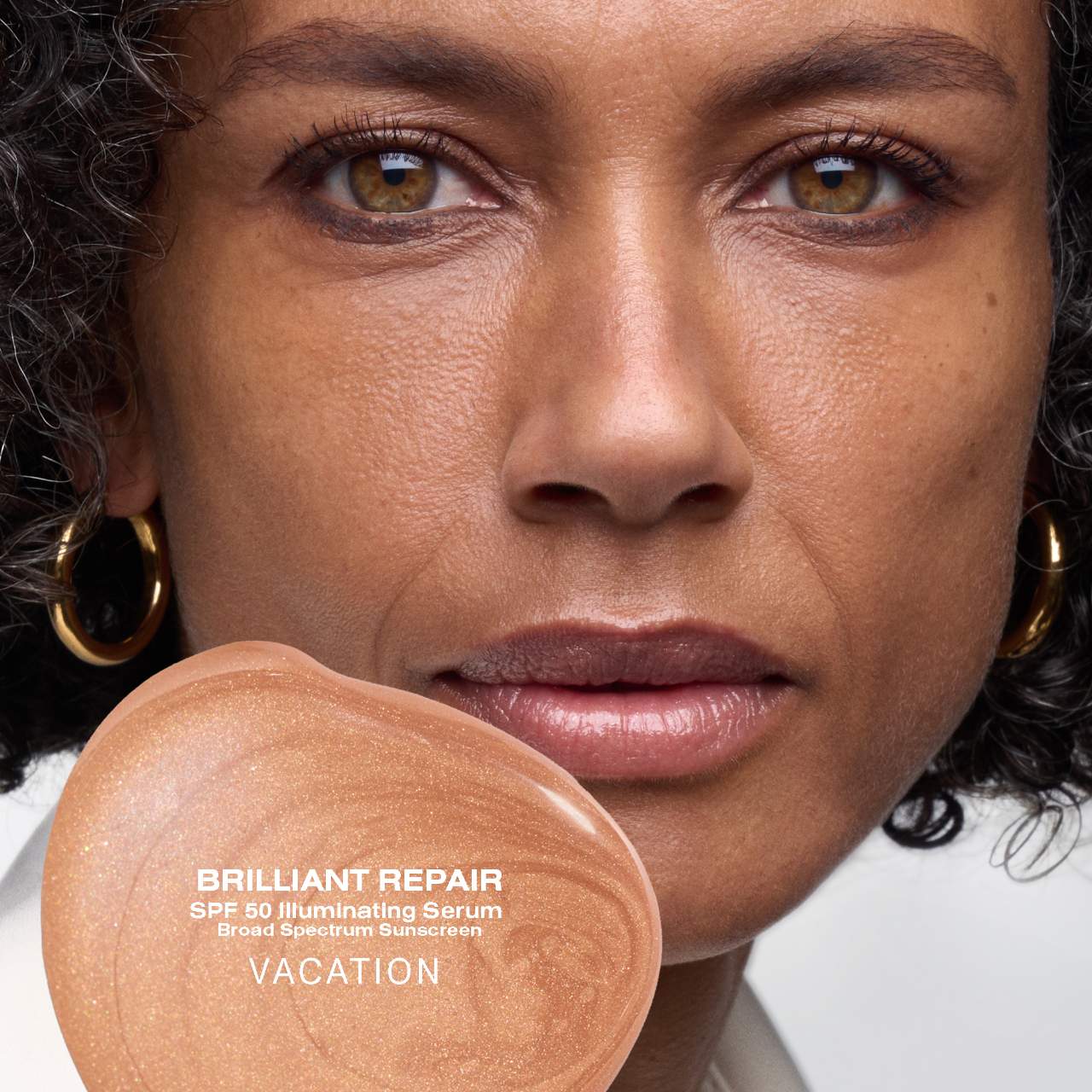 Sarah Creal Brilliant Repair Shield Illuminating Broad Spectrum Face Mineral Sunscreen Serum SPF 50