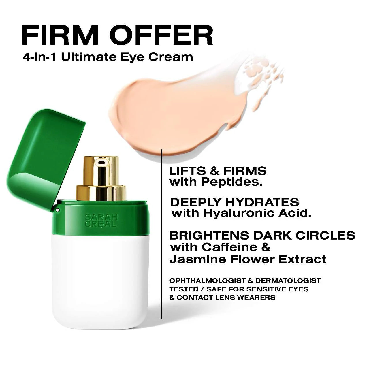 Sarah Creal Firm Offer Ultimate 4-in-1 Peptide Eye Cream and Primer