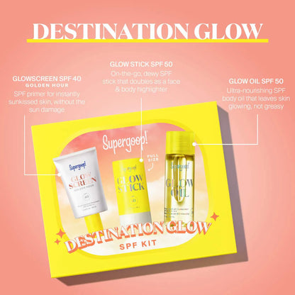 Supergoop! Destination Glow SPF Kit