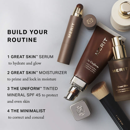 MERIT The Uniform™ Tinted Mineral Sunscreen Broad Spectrum SPF 45