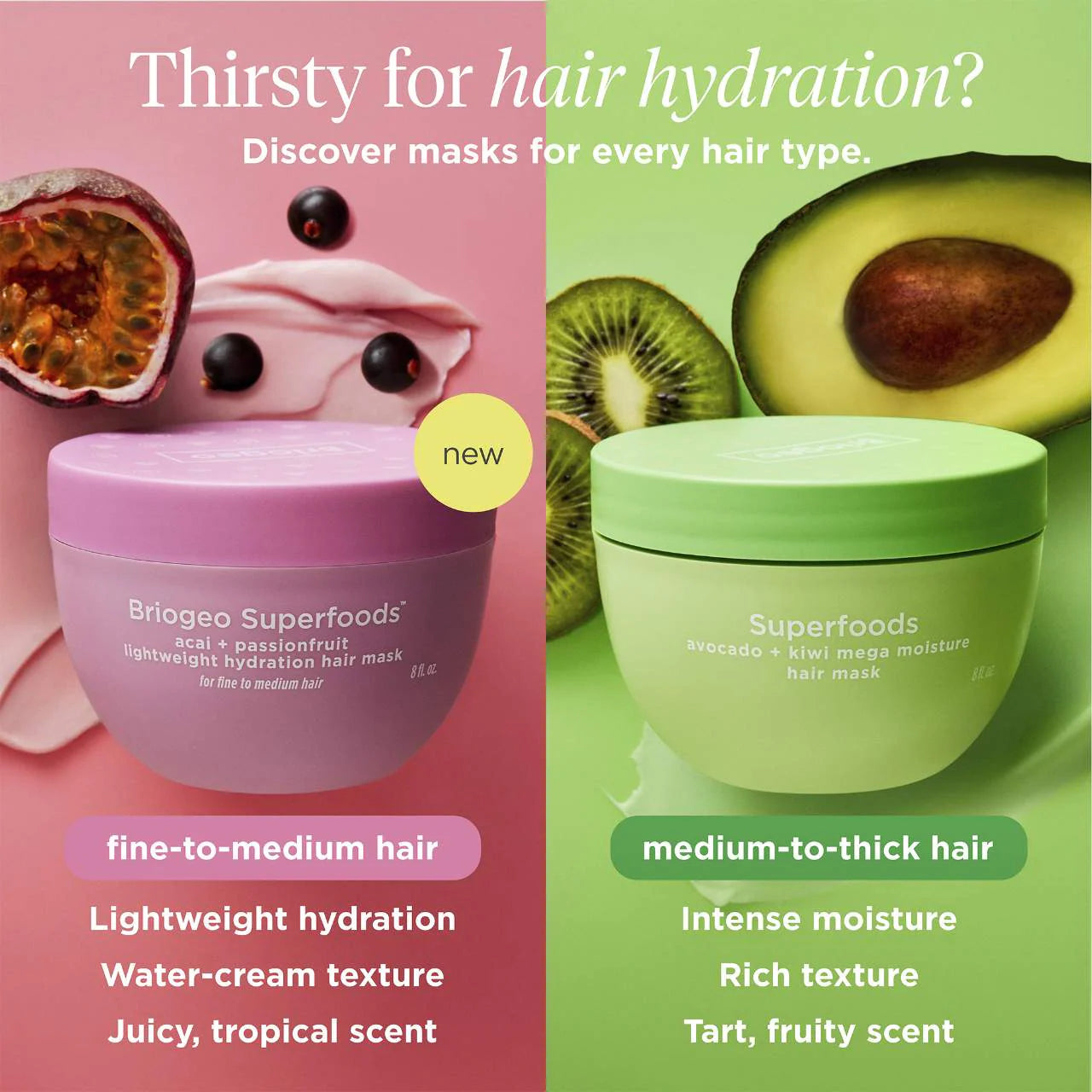 Briogeo Superfoods™ Acai + Passionfruit Lightweight, Hydrating Hair Mask