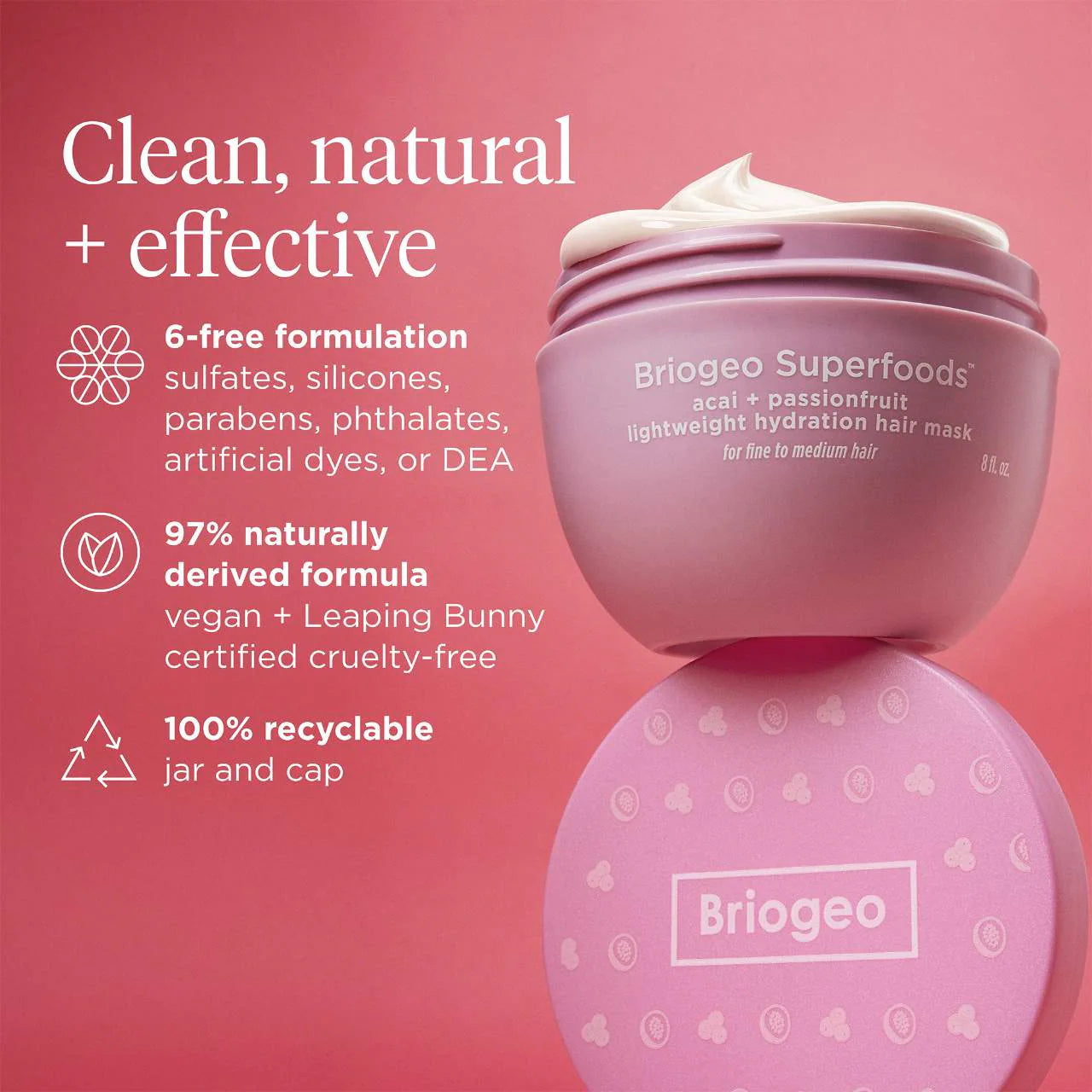 Briogeo Superfoods™ Acai + Passionfruit Lightweight, Hydrating Hair Mask