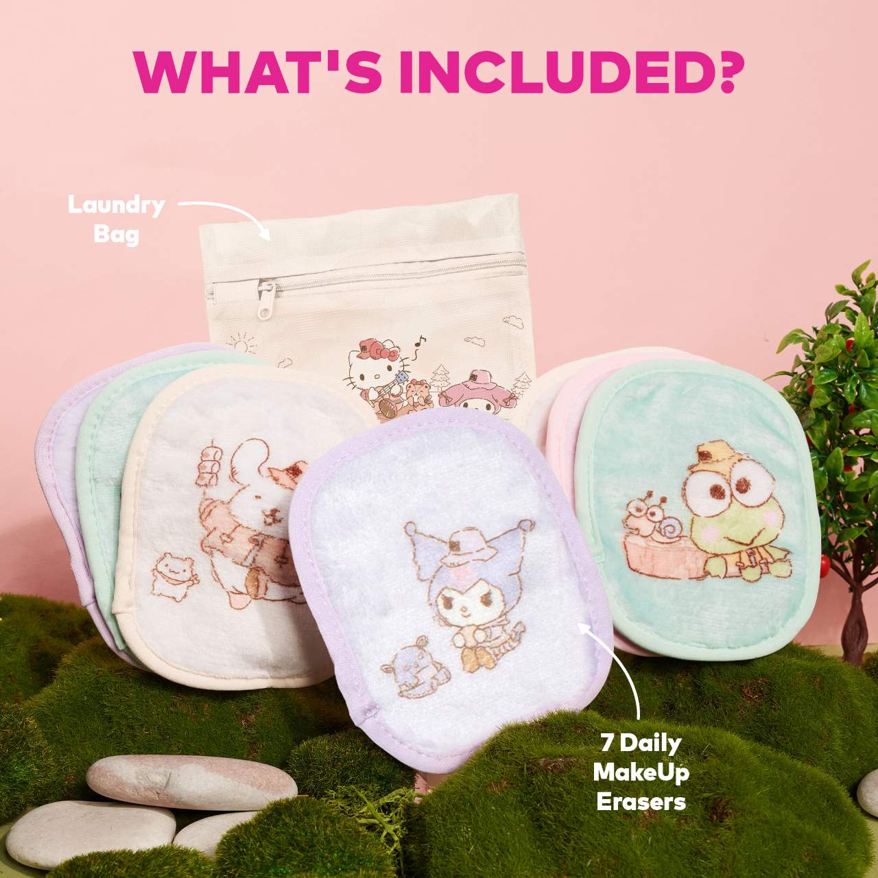 The Original MakeUp Eraser Hello Kitty Glamping 7-day Set
