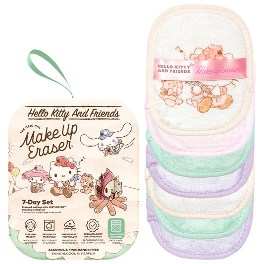 The Original MakeUp Eraser Hello Kitty Glamping 7-day Set