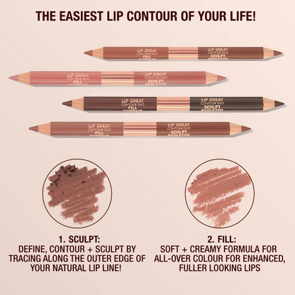 Charlotte Tilbury Super Nudes Lip Cheat Contour Duo Lip Liner