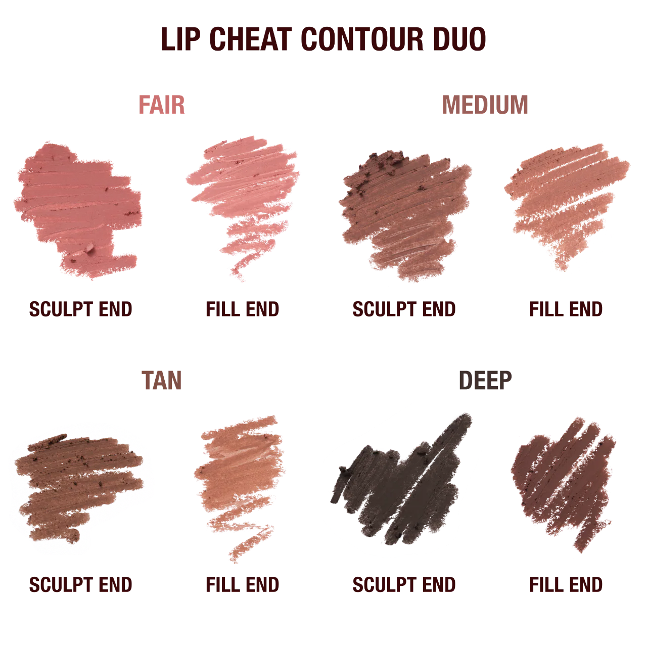 Charlotte Tilbury Super Nudes Lip Cheat Contour Duo Lip Liner