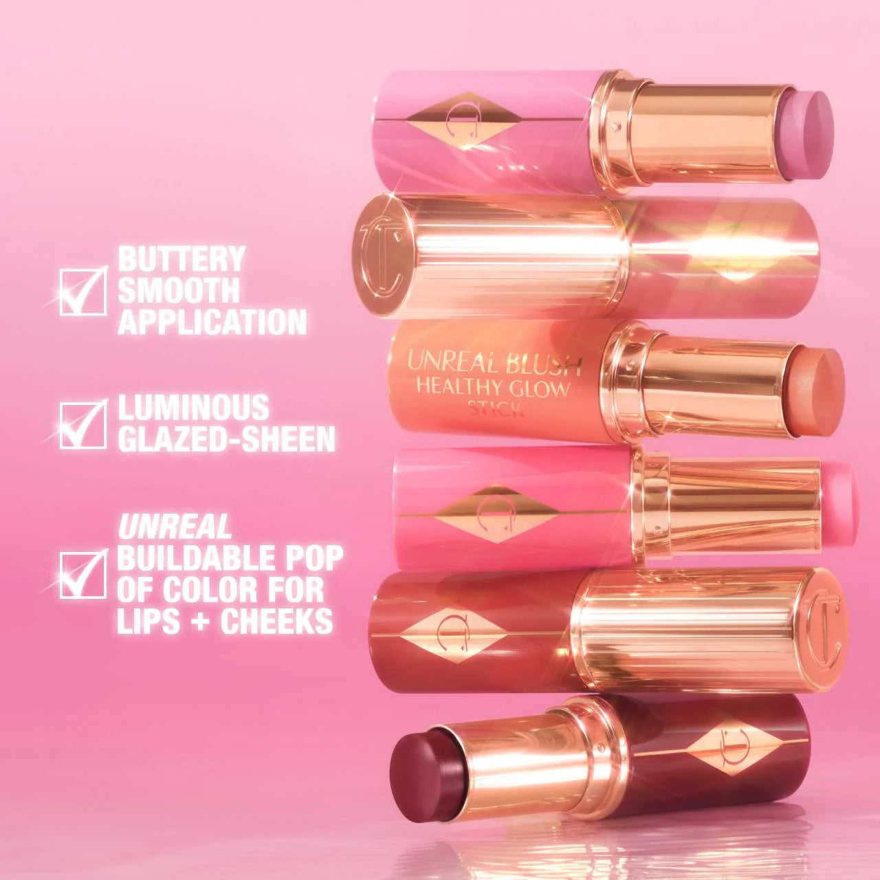 Charlotte Tilbury Unreal Lip + Cheek Glow Blush Stick