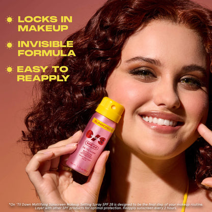 ONE/SIZE Mini On 'Til Dawn Mattifying Sunscreen Makeup Setting Spray SPF 28