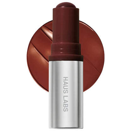 HAUS LABS Color Fuse Longwear Hydrating Glassy Lip + Cheek Blush Balm Stick