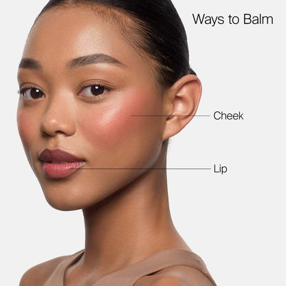 HAUS LABS Color Fuse Longwear Hydrating Glassy Lip + Cheek Blush Balm Stick
