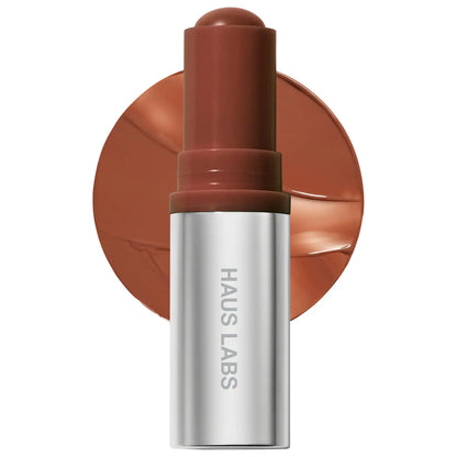 HAUS LABS Color Fuse Longwear Hydrating Glassy Lip + Cheek Blush Balm Stick