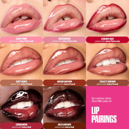 HUDA BEAUTY Faux Filler Ultra-Hydrating Tinted Jelly Lip Oil