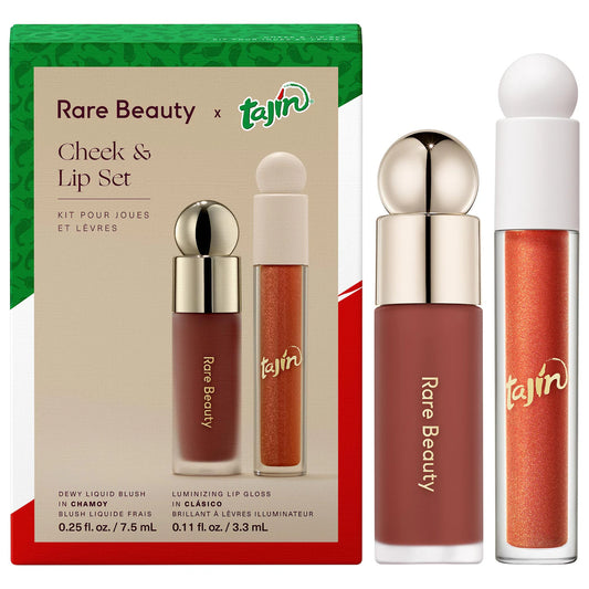 Rare Beauty x Tajin Soft Pinch Liquid Blush & Positive Light Luminizing Lip Gloss Duo Set