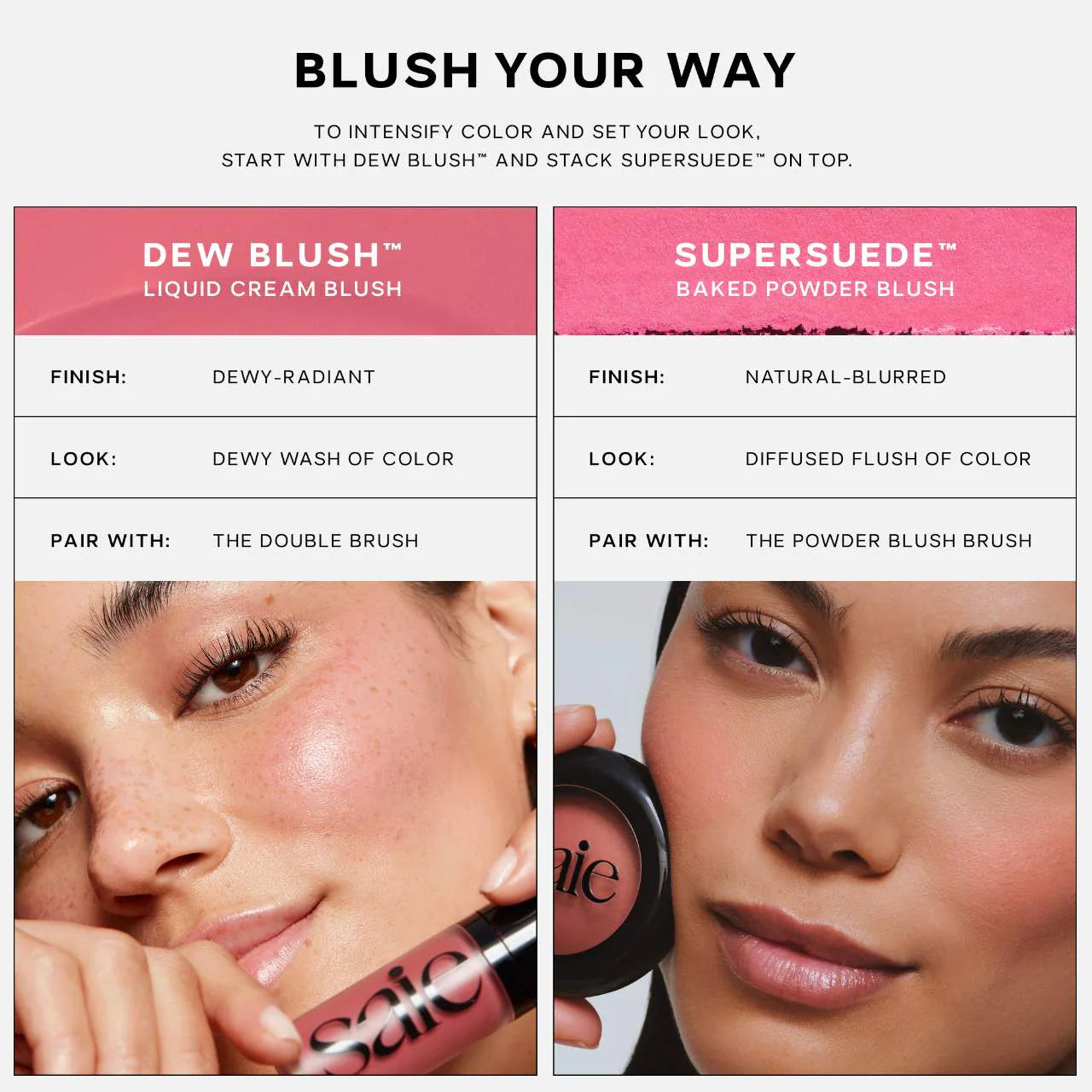 Saie Dew Blush Liquid Cream Blush