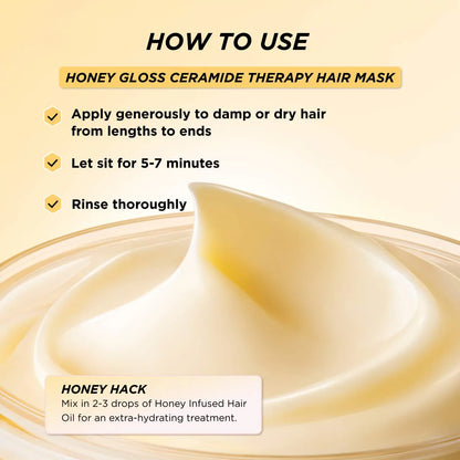Gisou Mini Honey Gloss Ceramide Therapy Hydrating Hair Mask
