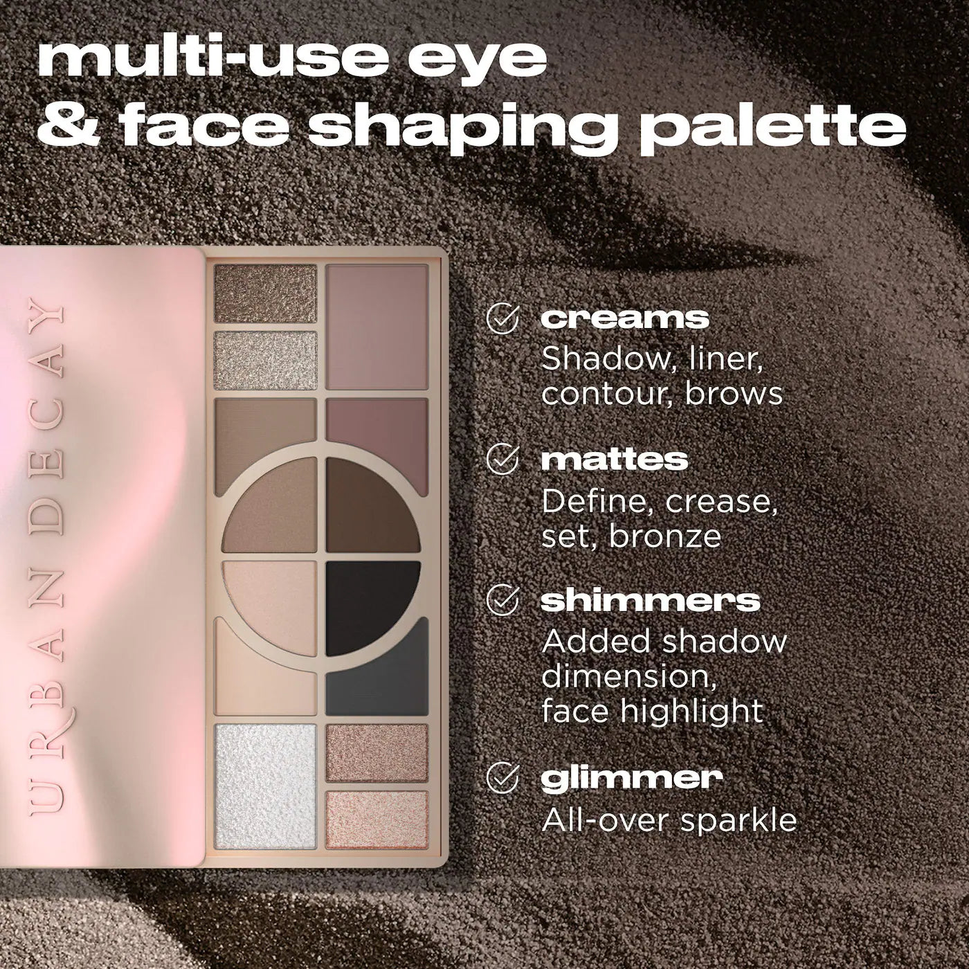 Urban Decay Naked Shaped Cool-Toned Makeup Palette for Eyes & Face