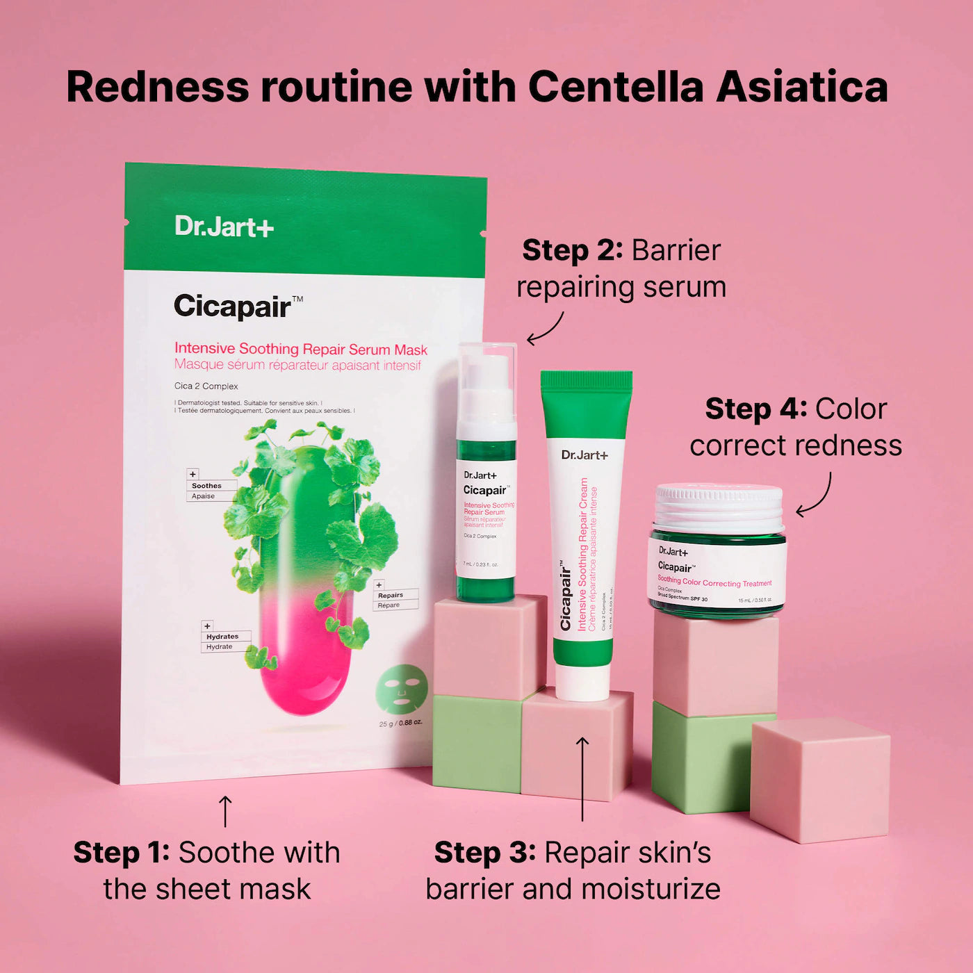 Dr. Jart+ Cicapair™ Redness Rescue Regimen Kit