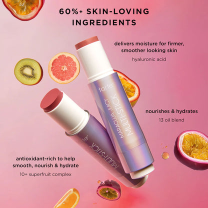 tarte maracuja multi-stick cream blush stick & lip tint