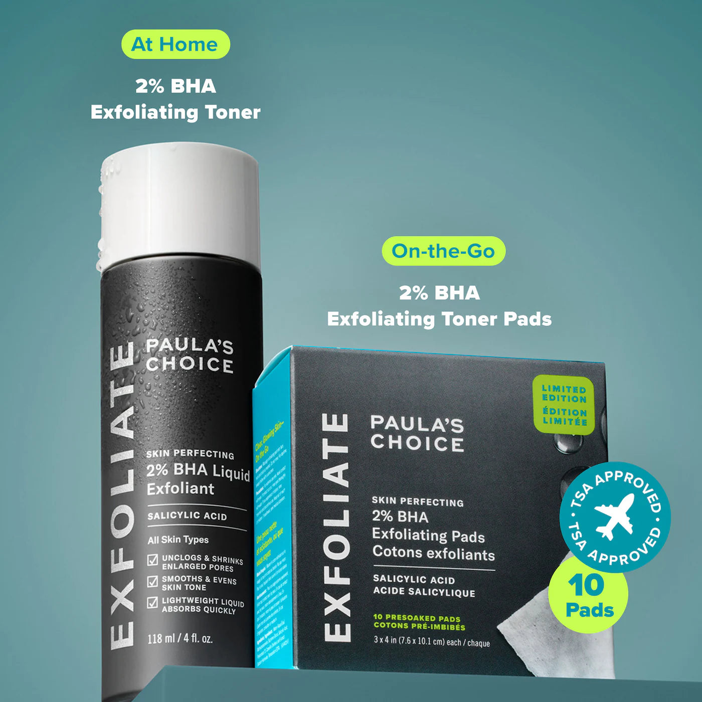 Paula's Choice Skin Perfecting 2% BHA Exfoliating Toner Pads