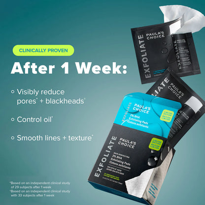 Paula's Choice Skin Perfecting 2% BHA Exfoliating Toner Pads
