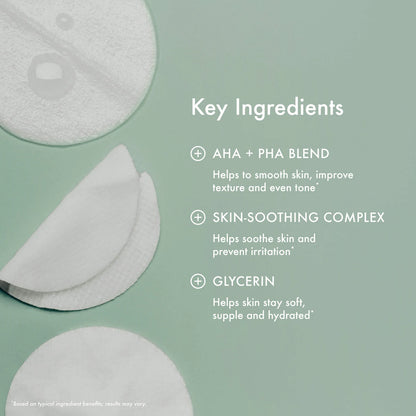 Summer Fridays Gentle Reset Daily Exfoliating Pads to Smooth + Minimize Pores